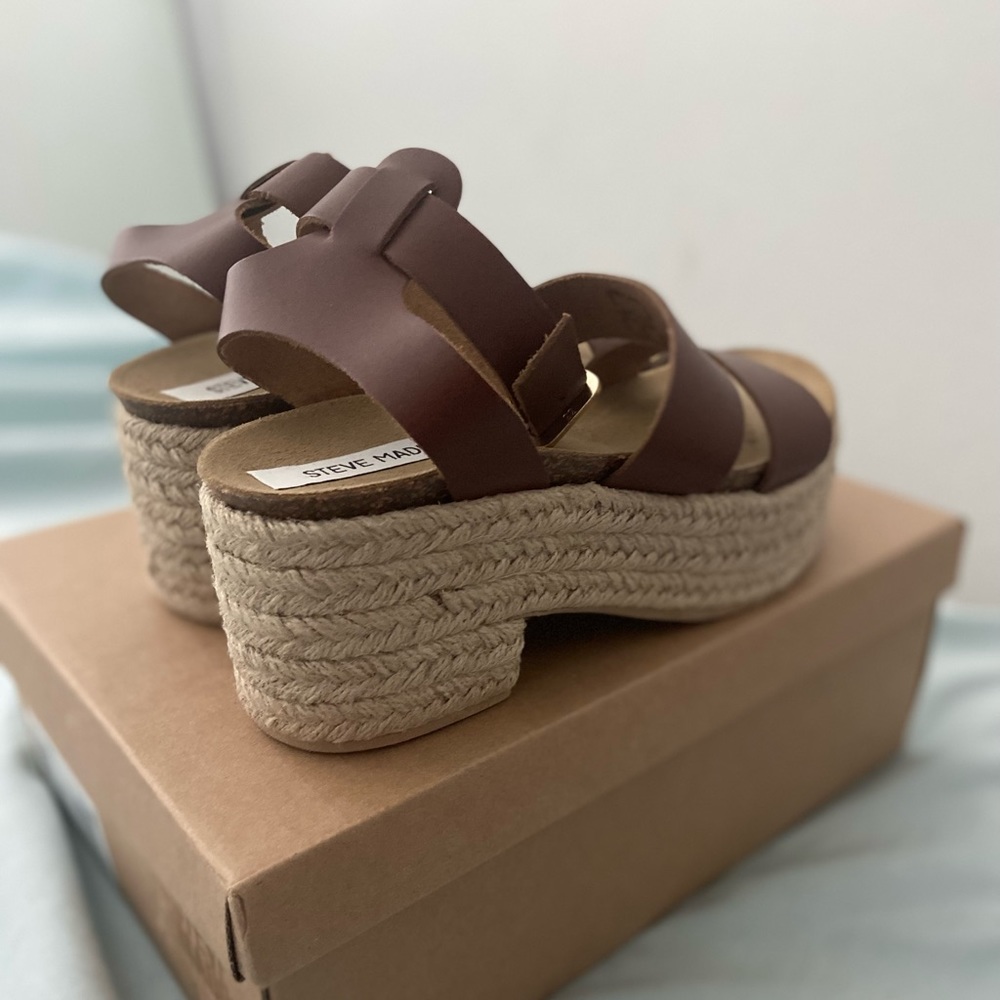 Steven Madden Cognac Kelton Heels (NWT)